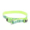 UV sárga kockás mintás nyakörv (Sz2.0 cm x H30-50 cm)