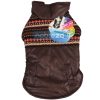 Kutya jacket barna kötött mintával díszített, 20 cm hosszú Kutya jacket barna kötött mintával díszített, 20 cm hosszú