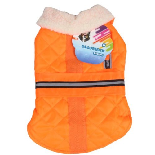 Enyhén vízlepergető kabát narancssárga  30cm háthossz