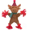 Trixie Xmas Reindeer - játék (szarvas plüss kötéllel és zörgő fóliával) kutyák részére (32cm)