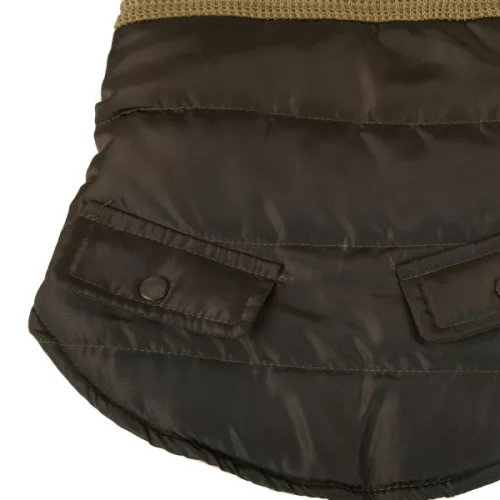 Luxus steppelt szövet kabát Piros 45cm háthossz