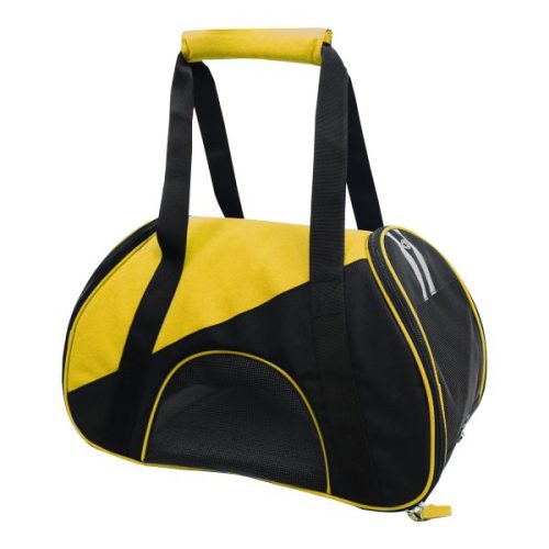 Kisállatszállító táska, sárga-fekete "S"