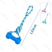  Tarka pamut kötél játék csonttal 33cm