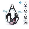 Piros kockás szövet hám (H45-60 cm)