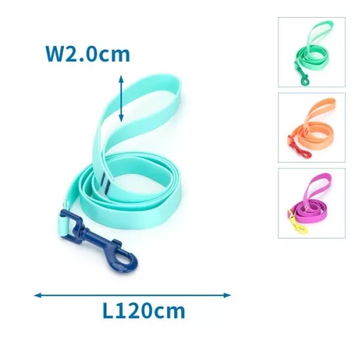 Zöld színű PVC póráz (Sz2.0 cm x H120 cm)