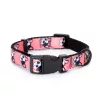 Bulldog mintás textil nyakörv (Sz1.5 cm x H25-40 cm)