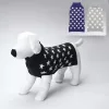 Csillagos kék garbós pulóver, L