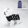 Csillagos fekete garbós pulóver, XL