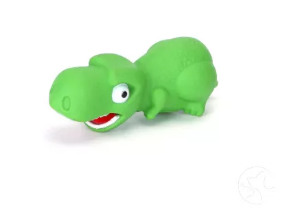 Dinoszaurusz alakú vinil kutyajáték nyikorgó