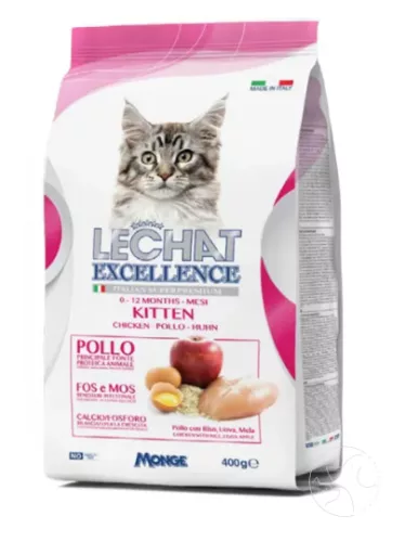 Lechat Excellence krokettek csirkével, rizzsel, tojással és almával - kiscicáknak 400g