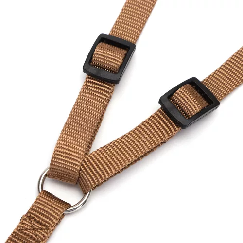 Fekete egyszínű textil hám (Sz1.5 cm x H30-45 cm)