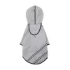Kapucnis, bélelt esőkabát szürke, XL