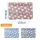 Plüss fekhely, csillag mintával szürke, M