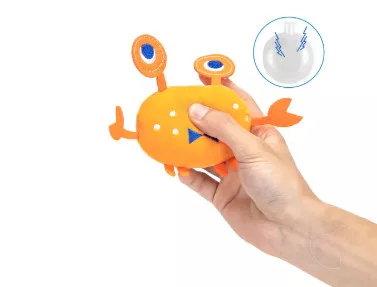 Kutya nyikorgó plüssjáték rák